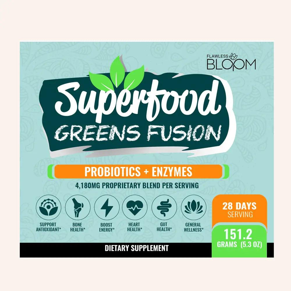 Superfood Greens Fusion - Probiotics + Enzymes Supplement